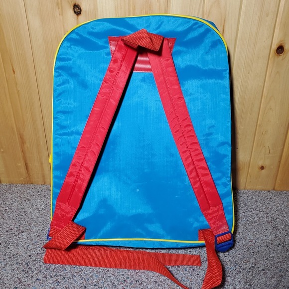 Vintage Dick Tracy The Kid Backpack Blue‎ Bag Disney Movie Film Rare Like New - Picture 5 of 11